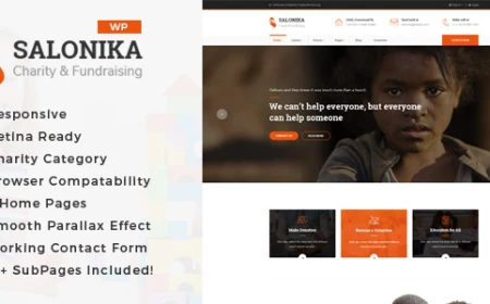 Salonika - Responsive HTML Template for Charity & Fund Raising