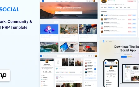 Social - Network & Community PHP Template